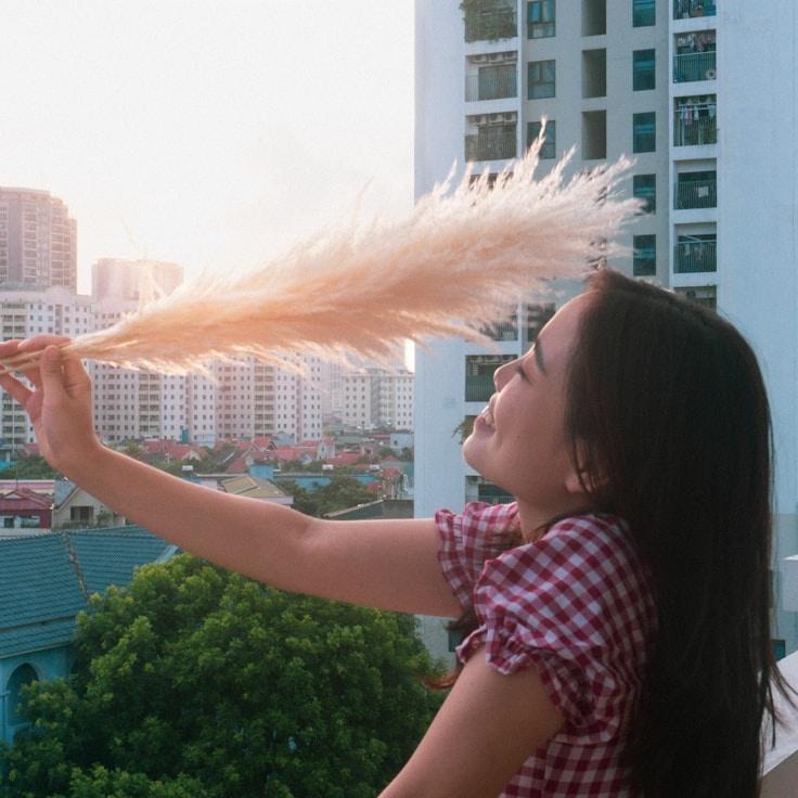 Portrait of Mika Leone, group coordinator and fusion cooking expert